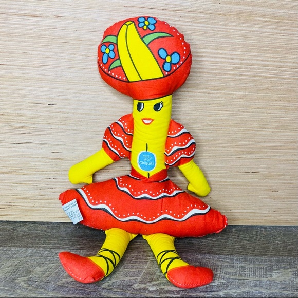 Vintage CHIQUITA BANANA PLUSH DOLL 1975 Rare